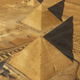 An aerial view of the Great Pyramid. (Image: ScanPyramid Mission)